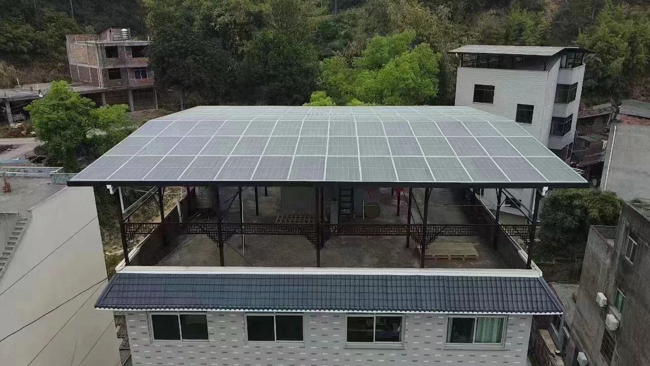 西安15kw+10kwh自建别墅家庭光伏储能系统